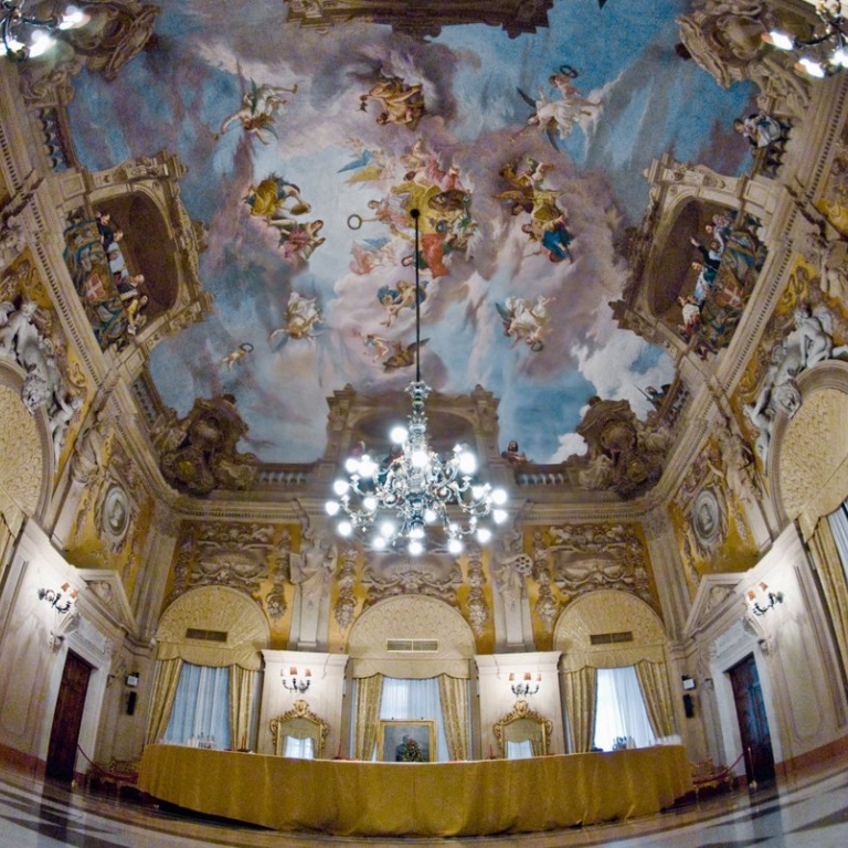 Palazzo delle Finanze, Sala della Maggioranza, via XX Settembre Roma