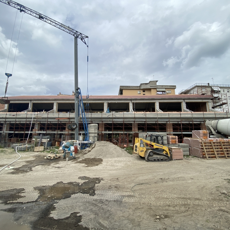 UNIVERSITA DELLA TUSCIA - Ex Caserma Palmanova, Viterbo - Prova di carico su solaio 5